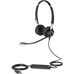 Jabra Biz 2400 USB Wired Duo Headset Black