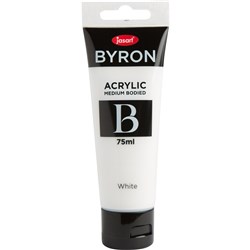 Jasart Byron Acrylic Paint 75ml White