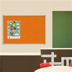 Visionchart Pinboard 2400 x 1200mm Standard Frame Smooth Velour Autex Made To Order