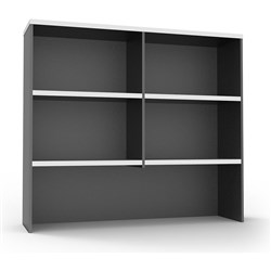 Rapidline Rapid Worker Overhead Hutch 1500W x 315D x 1070mmH White And Ironstone