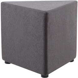 Rapidline Mars Triangle Ottoman 550W x 485D x 450mmH Upholstered Charcoal
