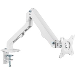 Ergovida Minimalist Spring Assisted Aluminium Single Monitor Arm White