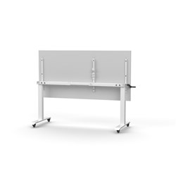 Rapidline Boost Height Adjust Flip Top Table 1800W x 900D x 725-1070mmH White/White