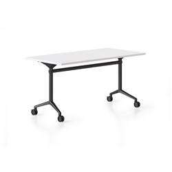 Rapidline Typhoon Flip Top Table 2100W x 750D x 750mmH White Top All Black Frame