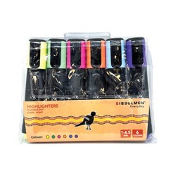 Bibbulmun Highlighters Chisel 1-4.5mm Assorted Fluro Wallet Of 6