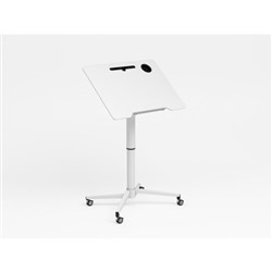 Elevar Marco LiftnFold Mobile Height Adjustable Folding Table 730-1080 White/White