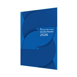 Collins Colplan Planner 2026 Early Edition A4 Month To View Geo Blue