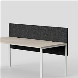 Visionchart SANA Serenity Altitude Dual Desk Screen 1200W x 12D x 600mmH Shadow