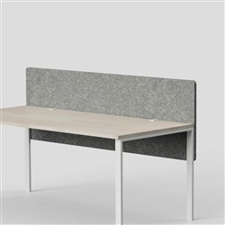 Visionchart SANA Serenity Altitude Dual Desk Screen 1200W x 12D x 600mmH Moonlight