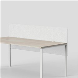 Visionchart SANA Serenity Altitude Dual Desk Screen 1500W x 12D x 600mmH Frost