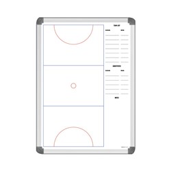 Visionchart Coaches Tactical Whiteboard 600 x 400mm Netball Aluminium Frame