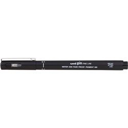 Uni Pin 200 Fineliner Drawing Pen 0.1mm Black