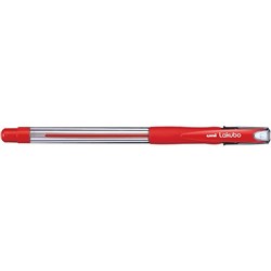 Uni SG100 Lakubo Ballpoint Pen Comfort Grip Medium 1mm Red Pack of 12