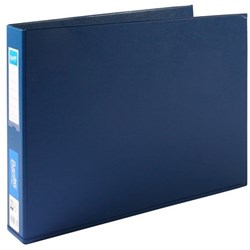 Bantex Binder A3 3D Ring 38mm PVC Landscape Blue