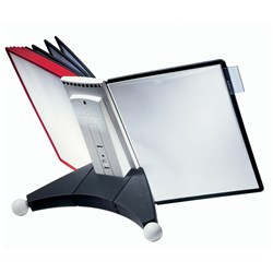 Durable Sherpa Table Display System 10 Panels A4 Red And Black Panels
