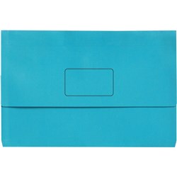 Marbig Slimpick Manilla Document Wallet A3 30mm Gusset Marine