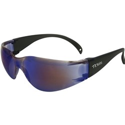 Maxisafe Texas Safety Glasses Anti Fog Blue Mirror Lens