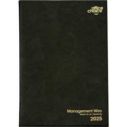 Office Choice Management Diary A5 Week To View Black