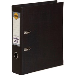 Marbig Linen PE Lever Arch Binder A4 75mm Black