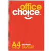 Office Choice Spiral Notebook A4 Ruled 120 Page Side Bound