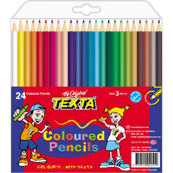Texta Regular Coloured Pencils Assorted Pack Of 24