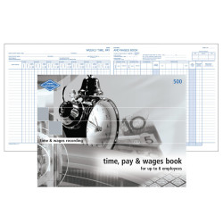 Zions Pay & Wages Book Number 500 Small 210x285mm
