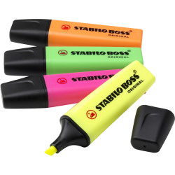 Stabilo Boss 70/4-1 Highlighters Assorted Chisel 2-5mm Wallet Of 4