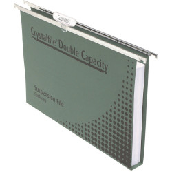 Crystalfile Suspension Files Enviro Double Capacity With Tabs & Inserts Pack Of 10