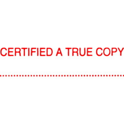 XStamper Stamp CX-BN 1541 Certified A True Copy Red