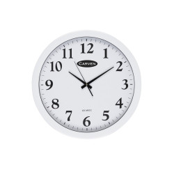 Carven Wall Clock 45cm Diameter White