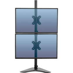 Fellowes Free Standing Monitor Arm Professional Series Dual Vertical Mount Black